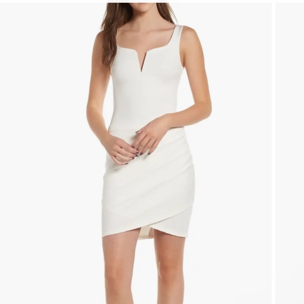 Tiger Mist White Bodycon Mini Dress – Size Small